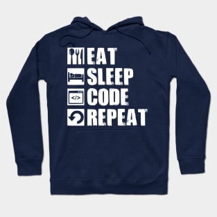 Eat Sleep Code Geek Computer Science Programmer Hoodie